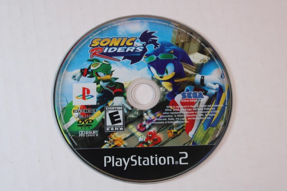 Sonic Riders (Sony PlayStation 2, 2006, PS2) Authentic, disc only, tested/works